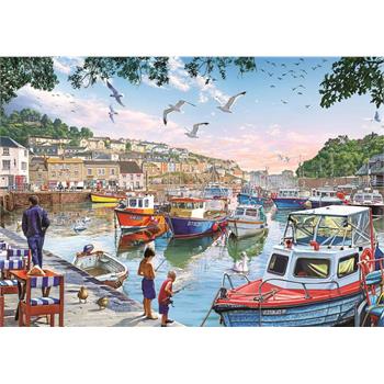 Art 1000 Parça Limandaki Küçük Balıkçılar Puzzle