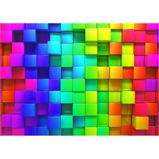 Nova 1000 Parça 3D Gökkuşağı Renkli Kutular Puzzle