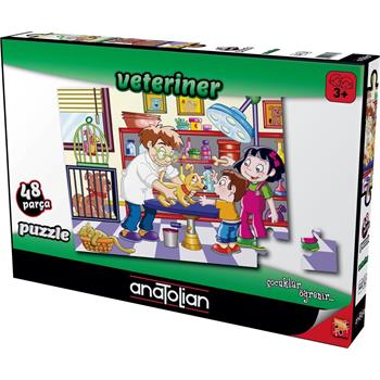 Anatolian 48 Parça Veteriner / Veterinary Çocuk Puzzle