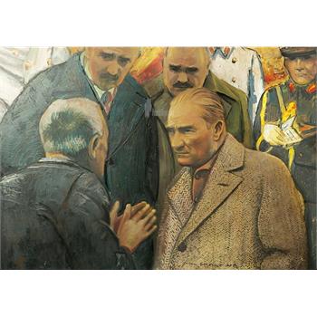 Art Atatürk Ve Depremzede Puzzle (1000 Parça)