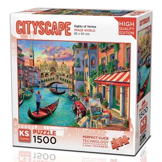KS Games 1500 Parça  Venedik Manzarası Puzzle