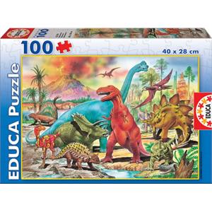 Educa 100 Parça Çocuk Puzzle Dinozorlar
