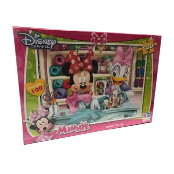 Ks Games Minnie Mouse Çocuk Puzzle 100 Parça (34x48 cm)