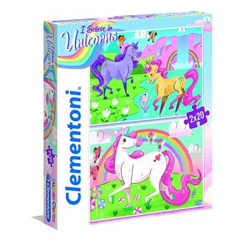 Clementoni 2x20 Parça Puzzle Unicorn - 24754