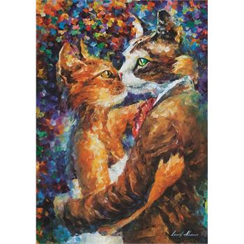 Art 1000 Parça Aşık Kedilerin Dansı Puzzle - 4226