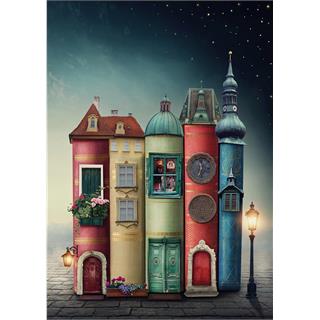 Nova Puzzle - 1500 Parça Fantastik Kitap Şehir Mini Puzzle