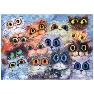 Olimpia Puzzle 1000 Parçalık Sevimli Kediler Portresi Puzzle